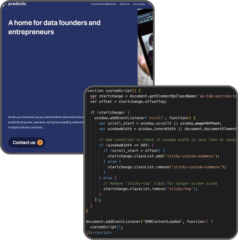 predictis web dev hero image